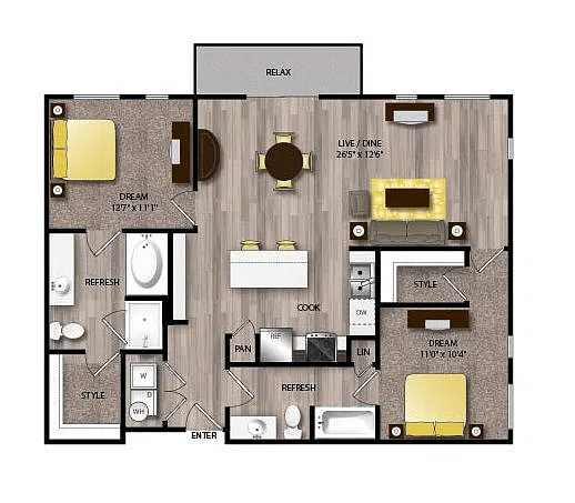 Floor plan B2A