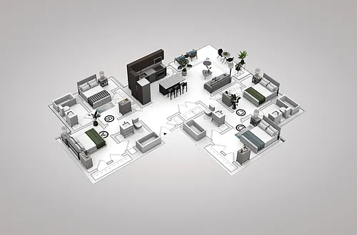 Floor plan Co-living 4B