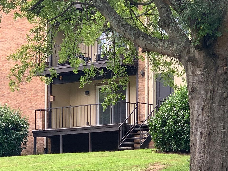 You are home. View looking back at your patio from the huge lawn next to the Richland Creek Greenway!