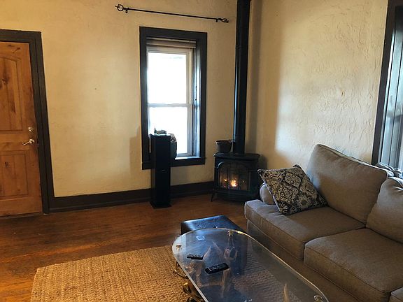 Wood burning stove.