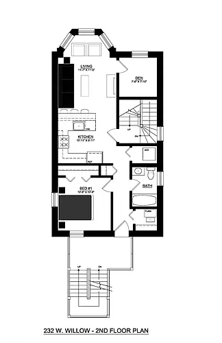 Floor plan One Bedroom