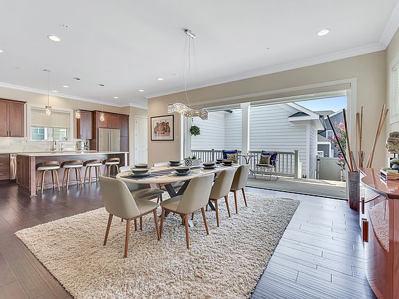 Dining room, gourmet kitchen