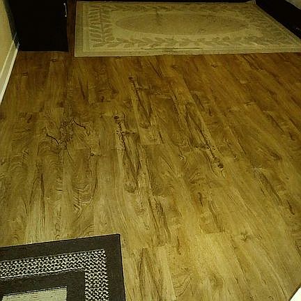 Flooring was added recently.