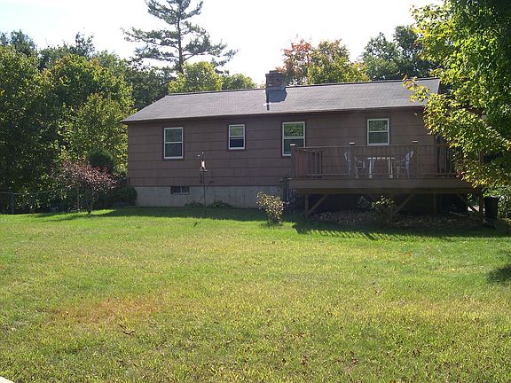 View from within fenced area