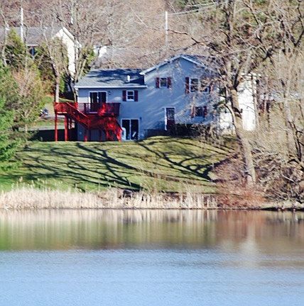 From across the water