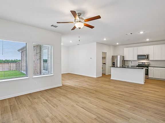 Kitchen, Living, and Dining Areas