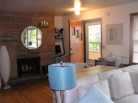 Living room facing door