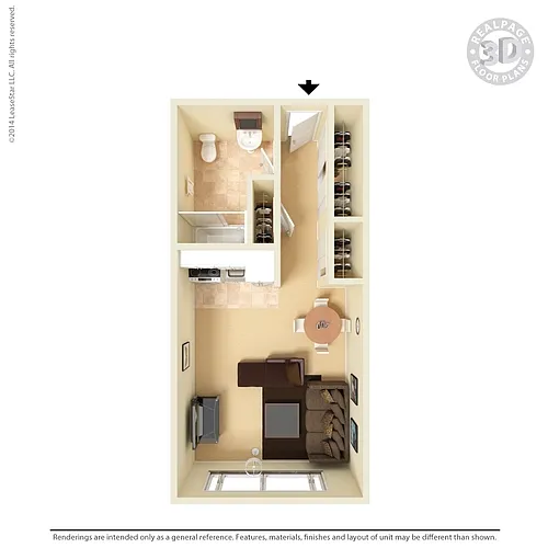Floor plan Medium Studio Standard