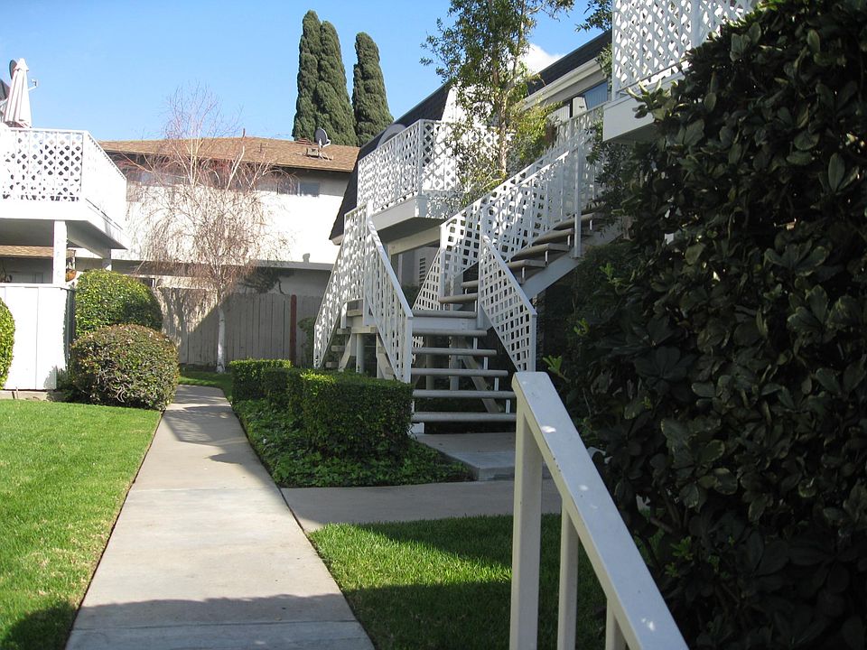 Between buildings