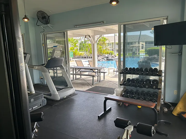 Weights and cardio in Fitness Center