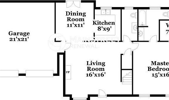 primary bedroom