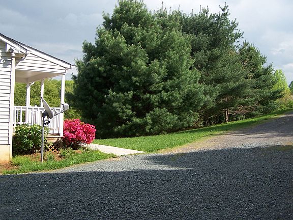 View From Garage Looking Down Driveway