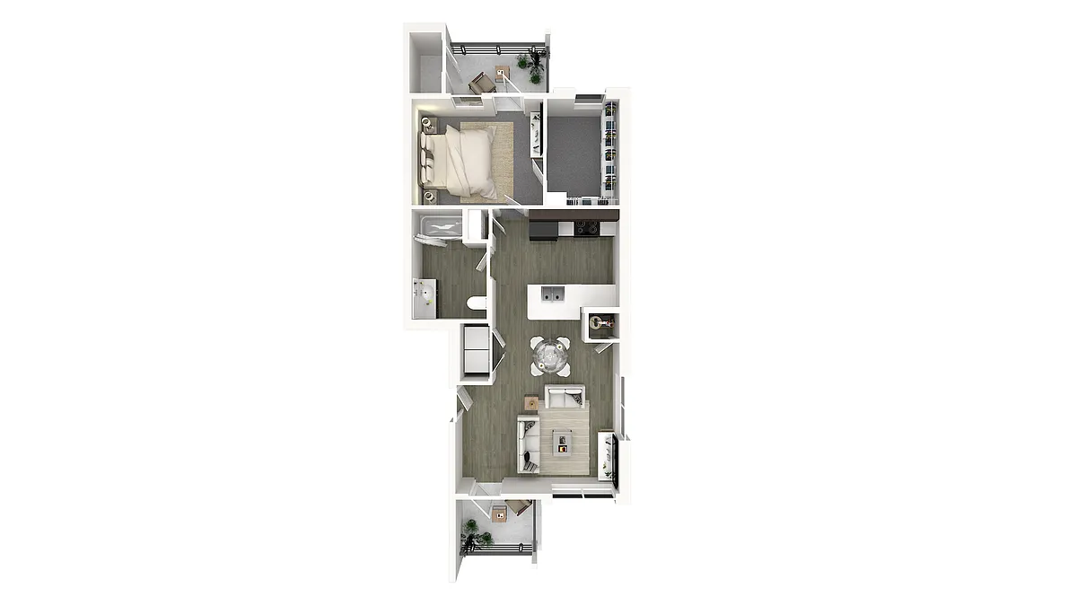 Floor plan 1 X 1