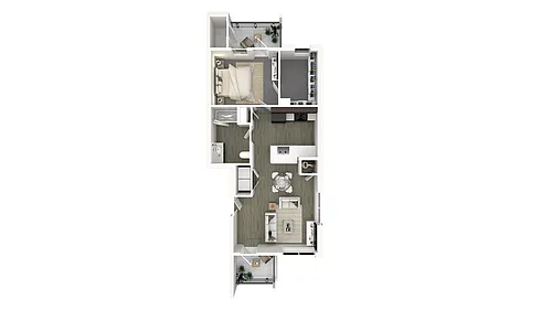 Floor plan 1 X 1