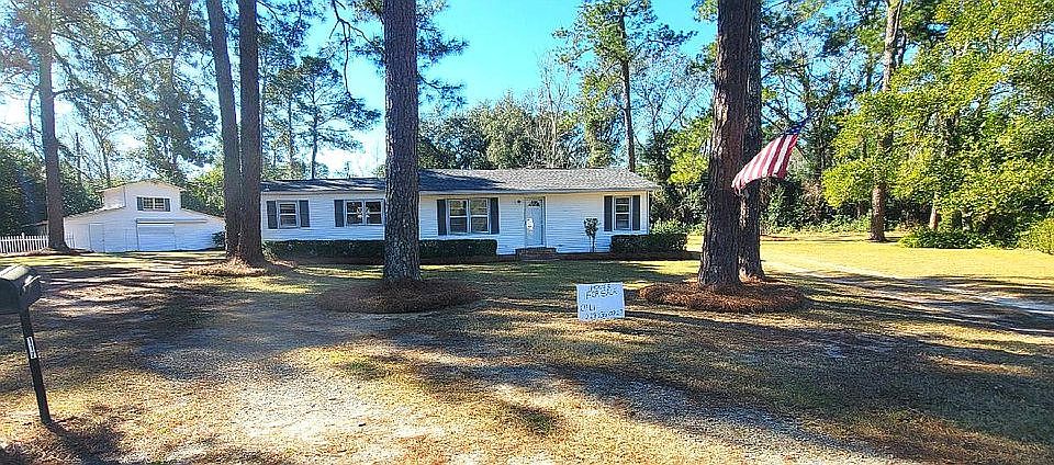 Front on a large corner lot