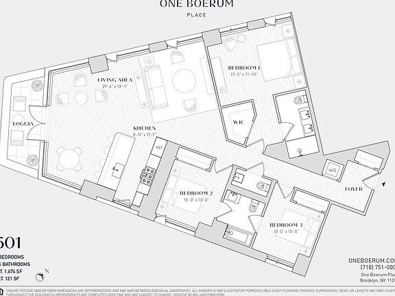 2nd image of 1 Boerum Pl #501