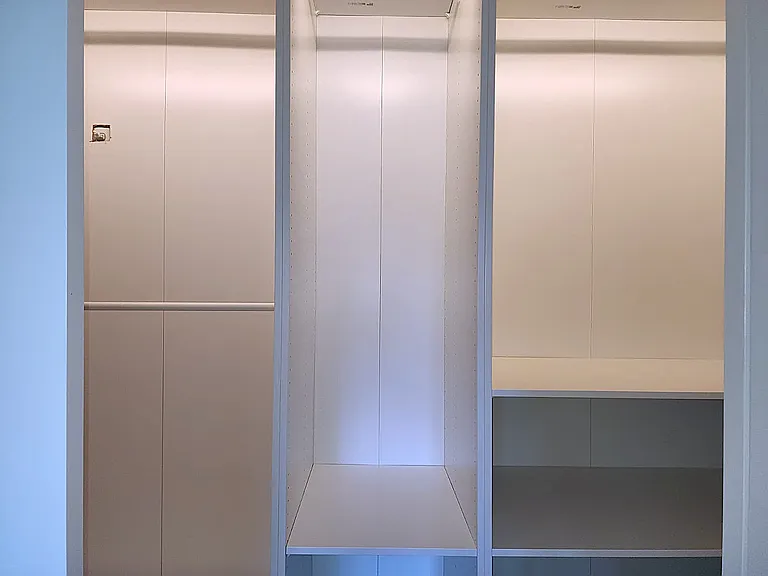 Bedroom closet organizer