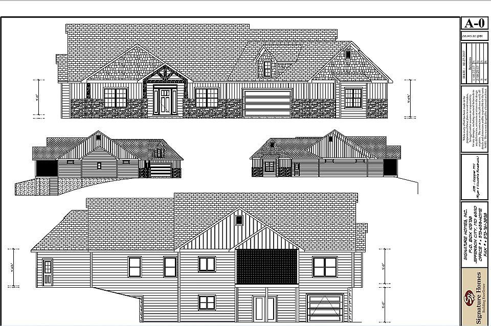 House Plan Elevation Views