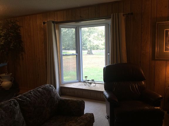 Bay window in living room