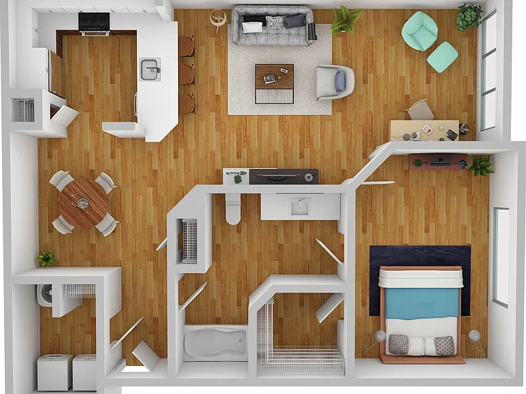 1 Bedroom | 1 Bath | 912 SF 1 Bedroom | 1 Bath | 912 SF
