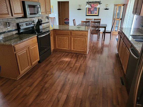 Kitchen with granite
