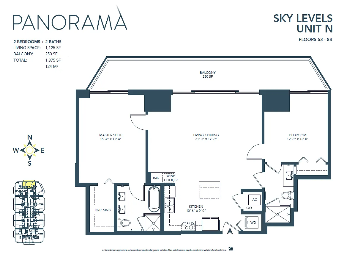 Floor plan N Line - Sky Level
