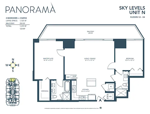 Floor plan N Line - Sky Level