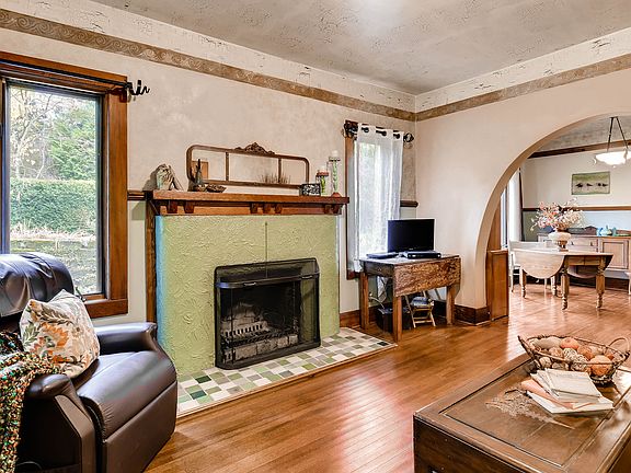 Vintage Wood Fireplace