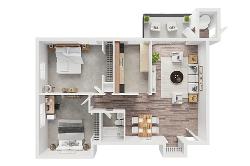 Floor plan 2 Bedroom Executive