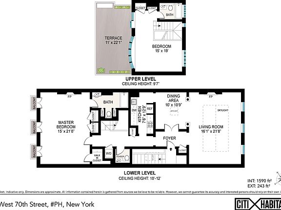 2nd image of 46 W 70th St #Penthouse