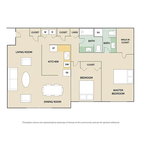 Floor plan 2 Bedroom