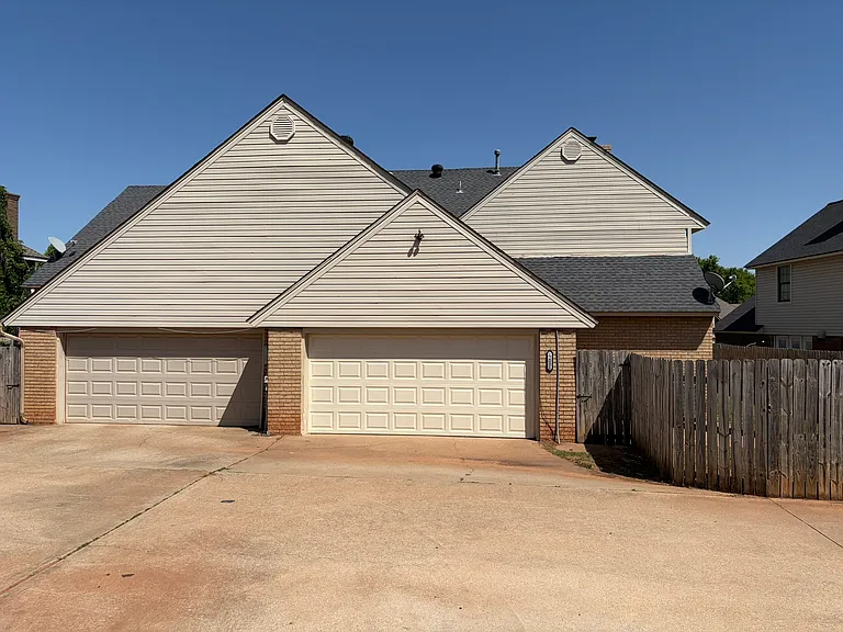 View of back of duplex.