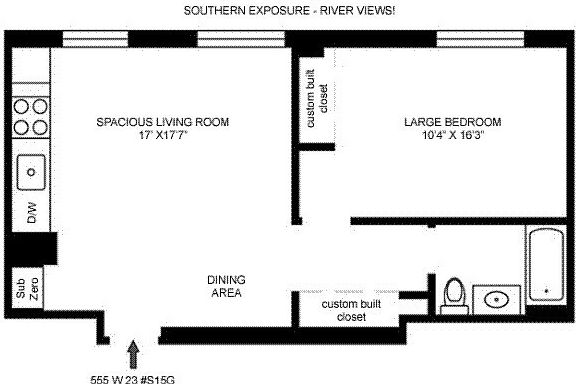 2nd image of 555 W 23rd St APT S15g
