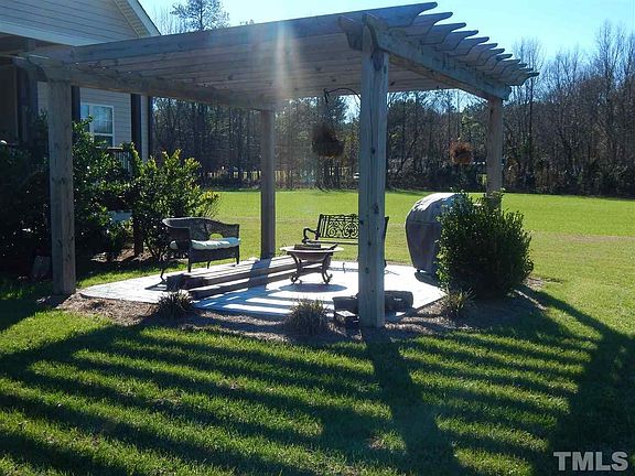 Stamped concrete patio