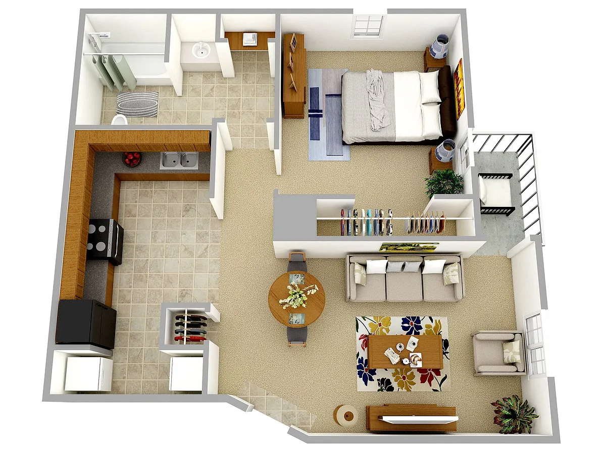 Floor plan Afton 50%