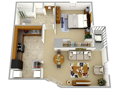 Floor plan Afton 50%