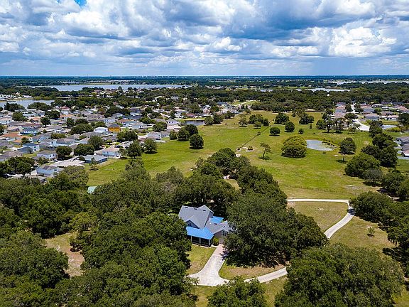 aerial of house and property