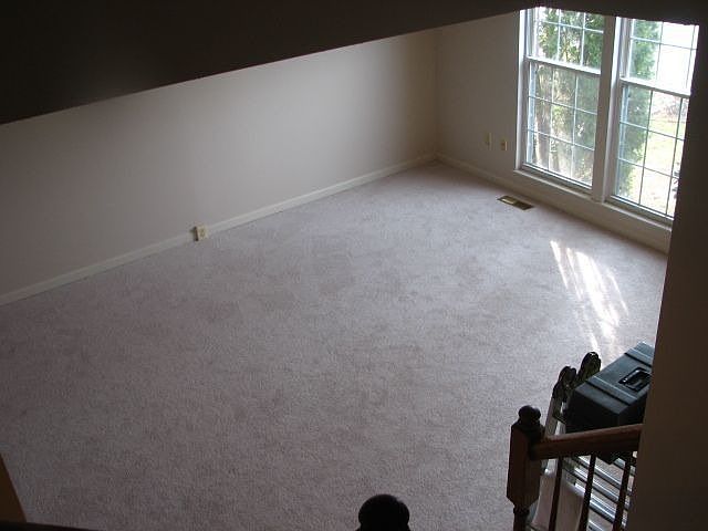 large living room taken from stairs
