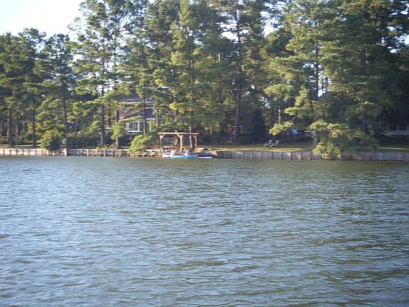 From the lake viewing the deck