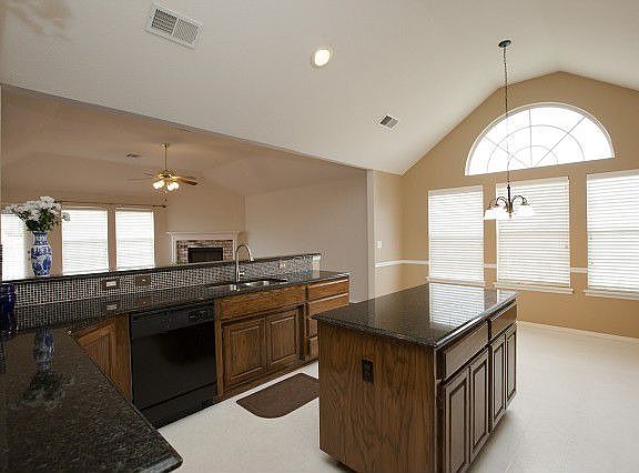 Center island adds additional food prep space