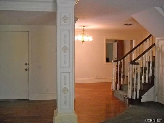 Looking into the dining room