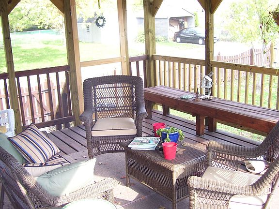 Screened in back porch