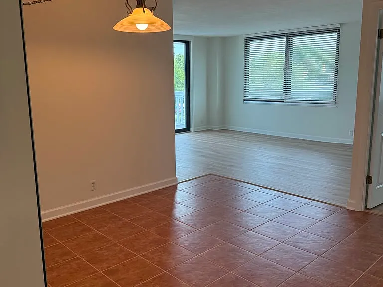 Dining room looking into living room