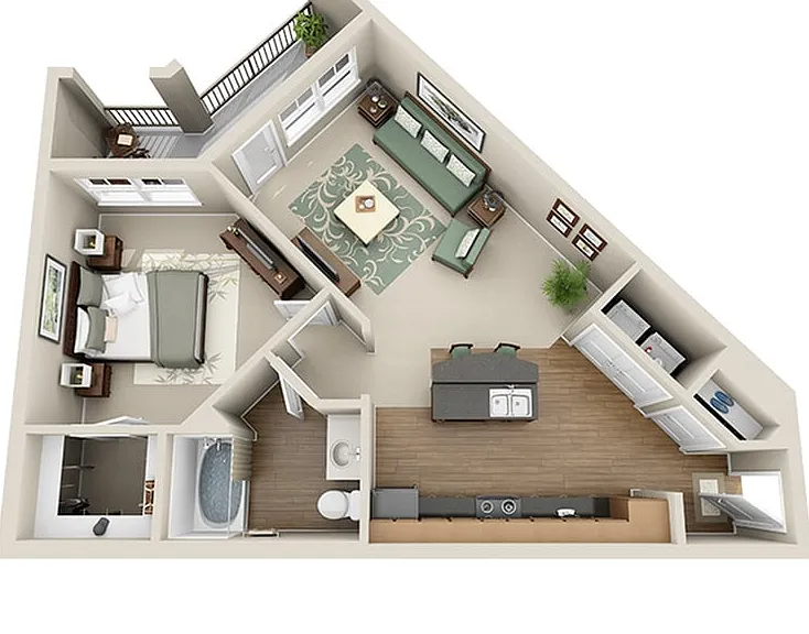 1 Bedroom | 1 Bath | 759 SF 1 Bedroom | 1 Bath | 759 SF