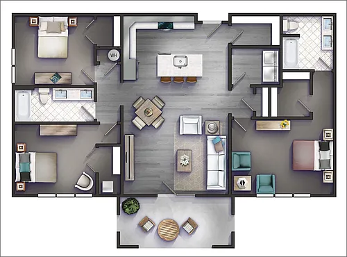 Floor plan C2 PH2