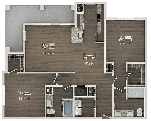 Floor plan Radiant