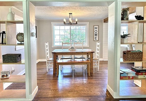 Dining room from living room