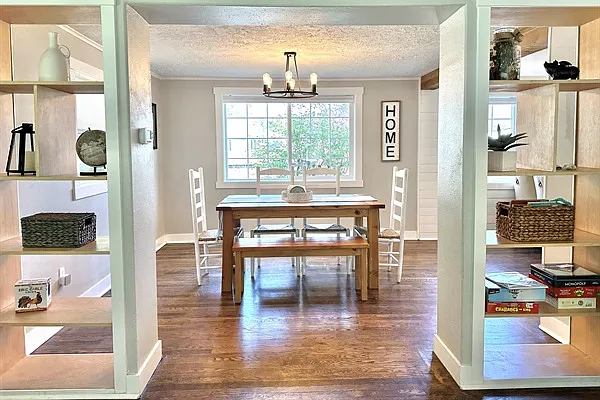 Dining room from living room