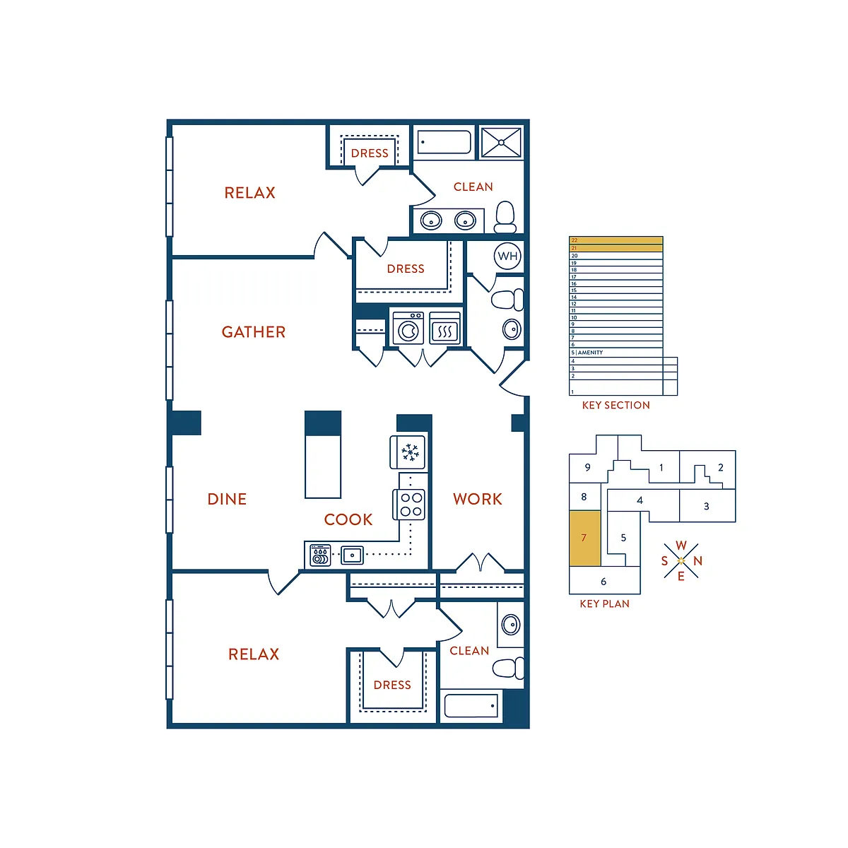 Floor plan Unit PH-7