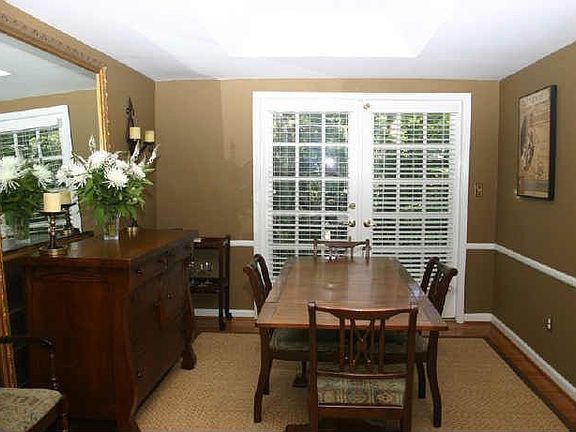Separate Dining Room with French Doors to Patio